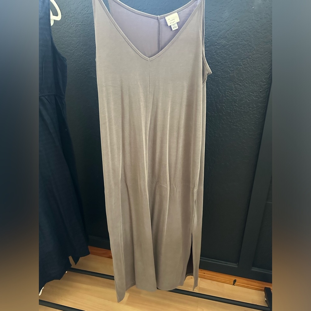 Grey Midi Dress